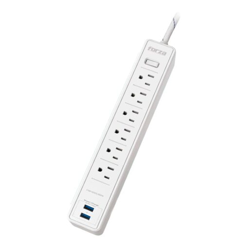 Filtro De Línea Forza FSP-612USBW 6 Tomadas USB Bivolt - Blanco