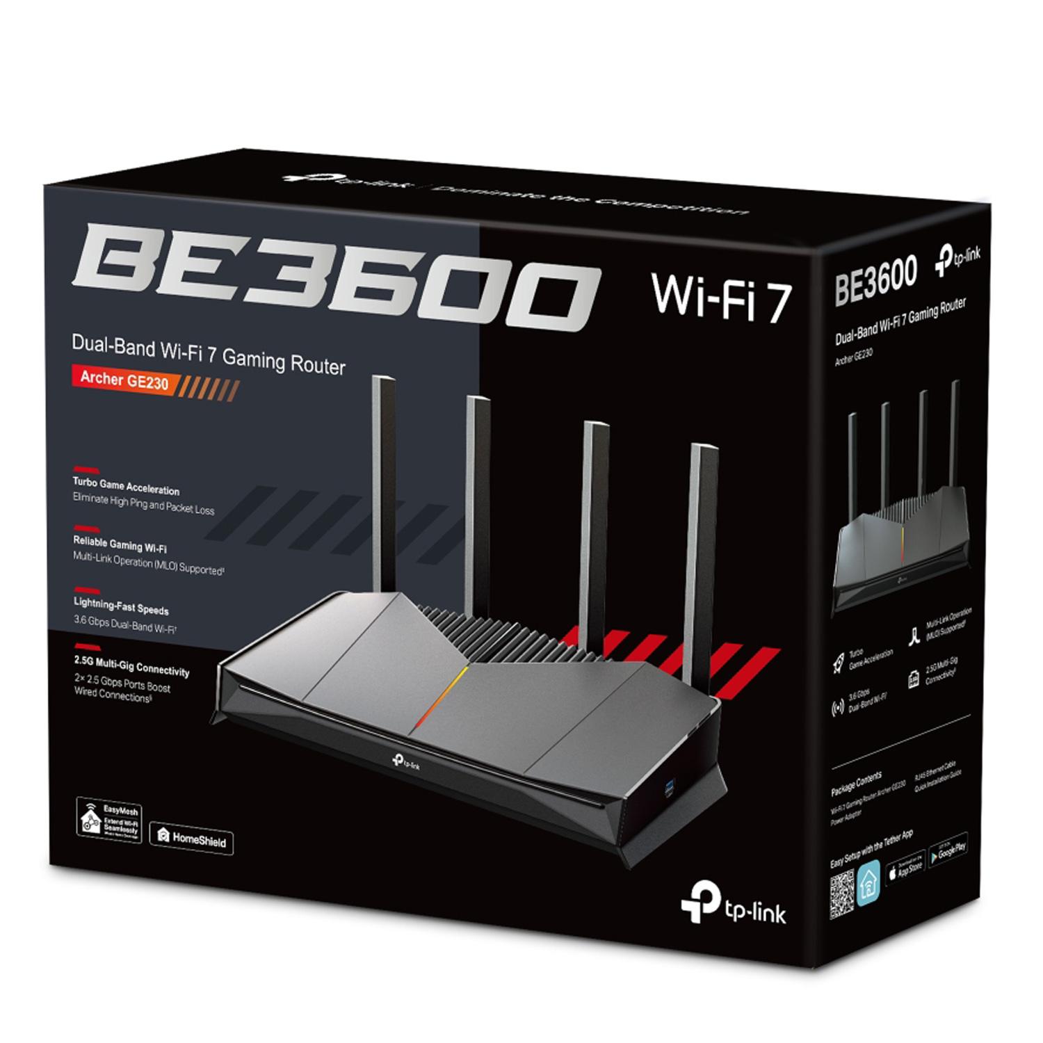 Tp-link Archer Ge230 Router Be3600 Dual Band Gamer Be3600 Wifi 7 - Imagen 4