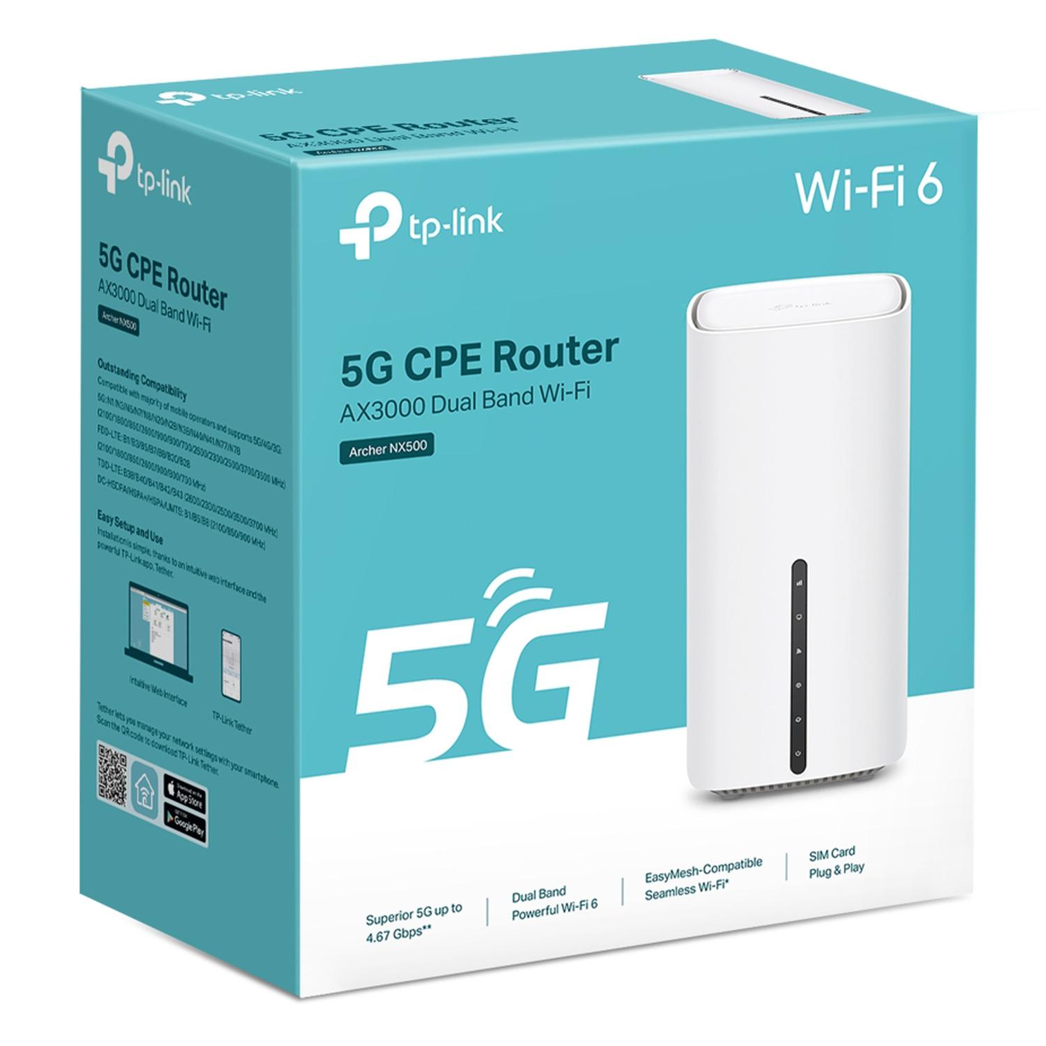 Enrutador TP-Link Archer NX500 WiFi Dual Band AX30005 GHz 2402 Mbps - Blanco - Imagen 4