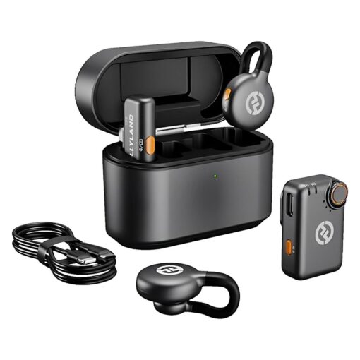 Micrófono Lapela Hollyland Lark M2s Mini Combo Inalámbrico Para Smartphone - Negro (2tx+2rx)