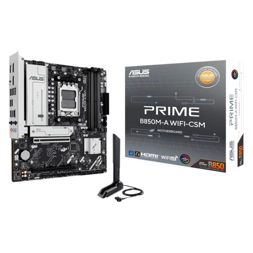 Placa Madre Asus Prime B850M-A WiFi Socket AM5 Chipset AMD B850 DDR5 Micro ATX