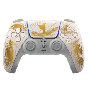 Control Sony Dualsense Ouro Ghost Of Yotei Edition Limited Para Ps5 Wireless - Blanco