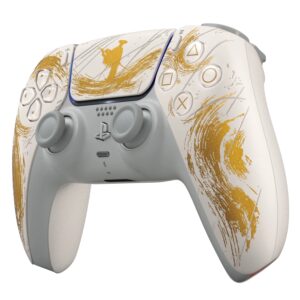 Control Sony Dualsense Ouro Ghost Of Yotei Edition Limited Para Ps5 Wireless - Blanco - Imagen 3