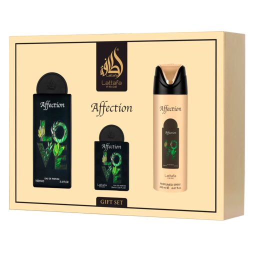 Perfume Lattafa Kit Affection C/ 3 Pcs