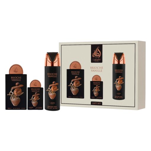 Perfume Lattafa Kit Brioche Vanille C/ 3 Pcs