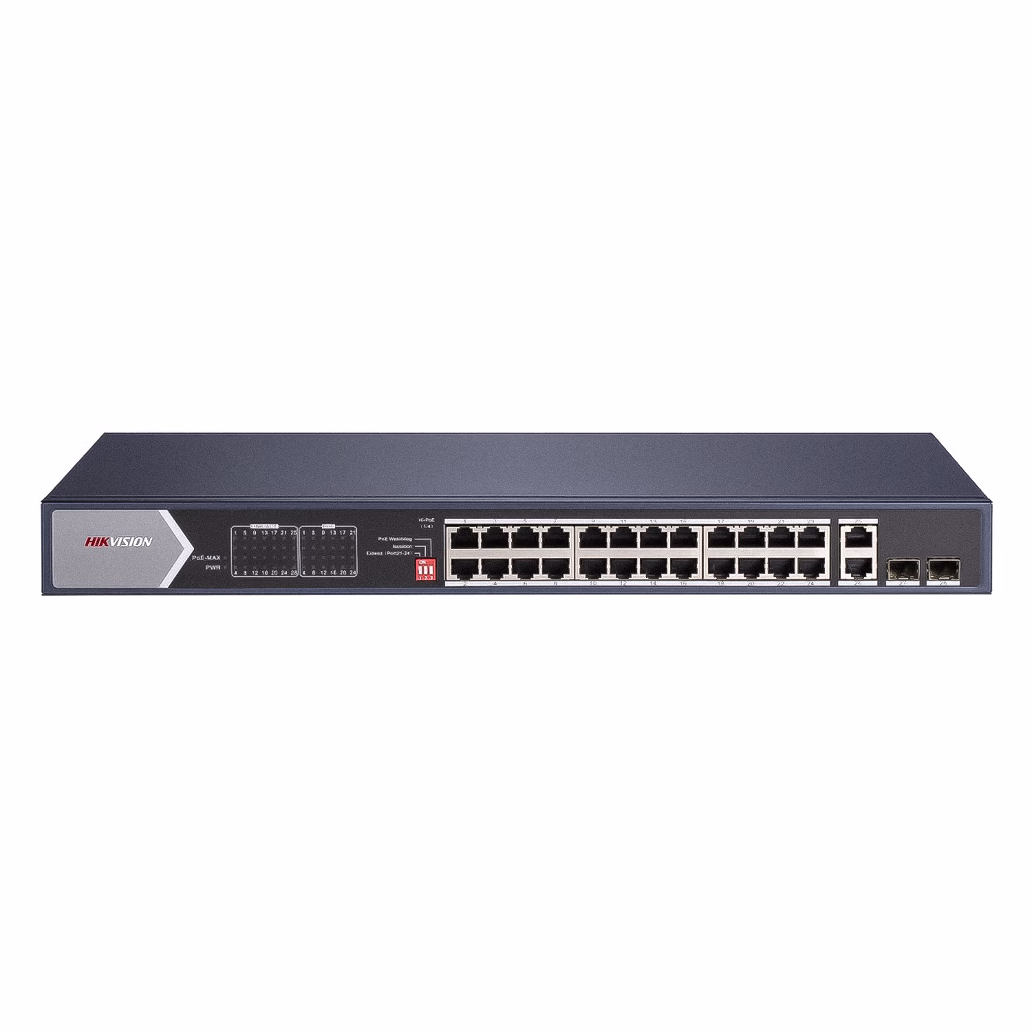 Hub Switch Hikivision Ds-3e0528hp-e 24portas Gigabit 20poe+2sfp 1000mbps - Azul