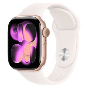 Apple Watch S11 Gps 42mm Meu04lw/a Aliminum Light Blush Rose Gold S/m