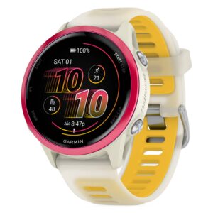 Smartwatch Garmin Forerunner 570s 010-02970-02 42mm - Blanco Y Amarillo