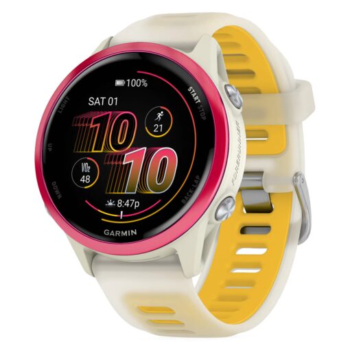 Smartwatch Garmin Forerunner 570s 010-02970-02 42mm - Blanco Y Amarillo