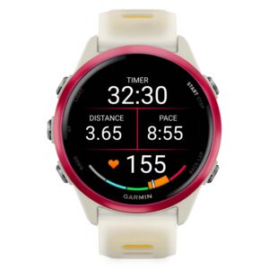 Smartwatch Garmin Forerunner 570s 010-02970-02 42mm - Blanco Y Amarillo - Imagen 2