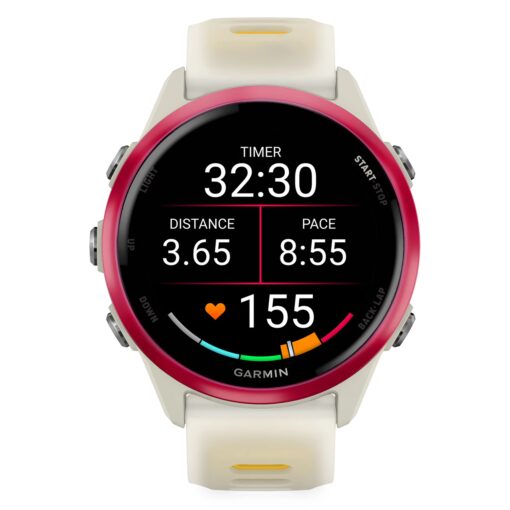 Alternative view of Smartwatch Garmin Forerunner 570s 010-02970-02 42mm - Blanco Y Amarillo