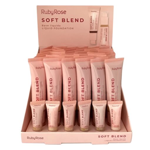 Cosmético Ruby Rose Hb M301 Base Líquida Soft Línea Rosa 36 Un