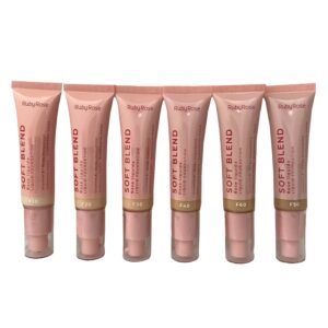 Cosmético Ruby Rose Hb M301 Base Líquida Soft Línea Rosa 36 Un - Imagen 2