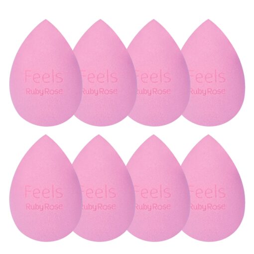 Cosmético Ruby Rose Hbs 01 Esponja Feels Soft Blender 8 Un