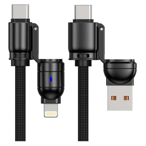 Cable G-tide Bullet Power Wc155-5 Usb/usb-c/lightning 1.5 Metros - Negro