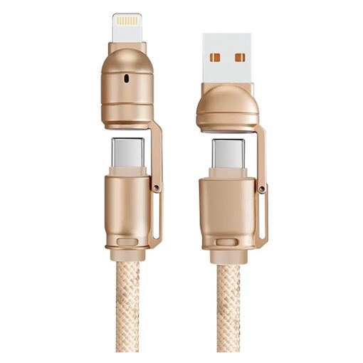 Cable G-tide Bullet Power Wc155-5 Usb/usb-c/lightning 1.5 Metros - Dorado