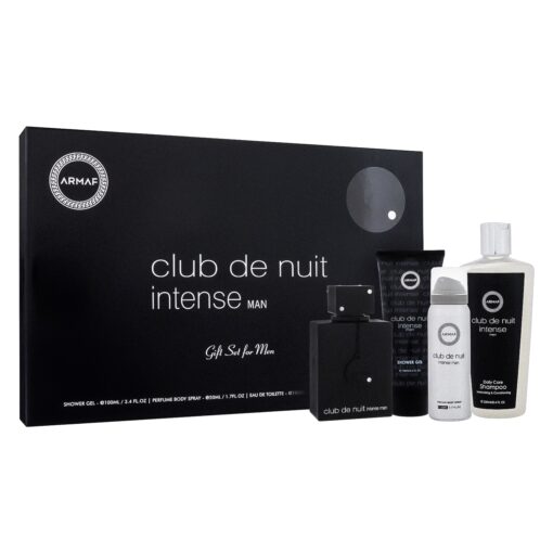 Kit Perfume Armaf Club De Nuit Intense Eau De Toilette Masculino + Desodorante + Shampoo