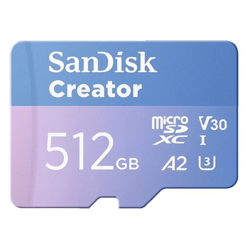 Memoria Micro Sd 512gb 190mbs Sandisk Creator Sdsqxav-512g-gn6ms