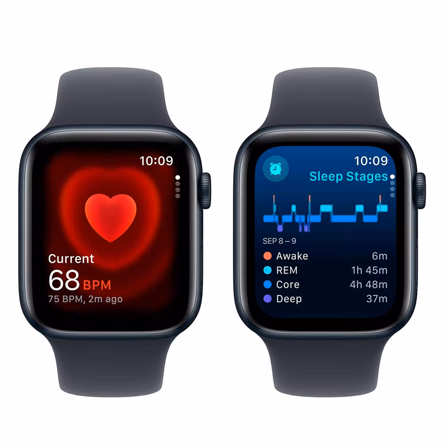 Apple Watch Se 2 2024 Mxej3hn/a Caja Aluminio 44mm Medianoche - Deportivo Medianoche S/m - Imagen 4