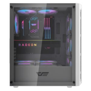 Gabinete Gamer Darkflash Dk350 Mid Tower - Blanco (4 Fans Argb) - Imagen 5