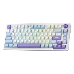 Teclado Redragon K673wbp Rgb Ucal Max White Blue Purple - Usa - Imagen 2