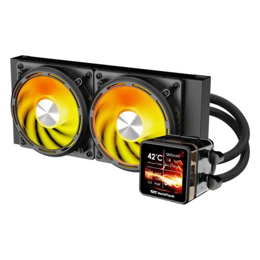 Water Cooler Cpu Darkflash De240 Explore Black (c/display 2.88" Ips)