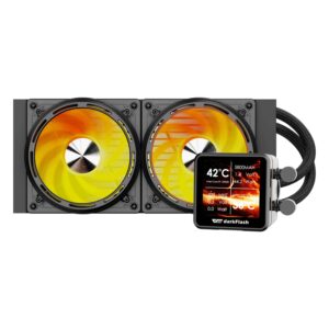 Water Cooler Cpu Darkflash De240 Explore Black (c/display 2.88" Ips) - Imagen 3