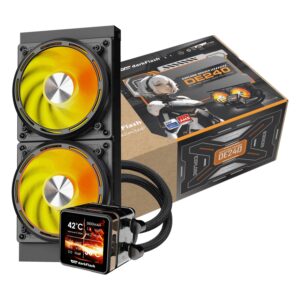 Water Cooler Cpu Darkflash De240 Explore Black (c/display 2.88" Ips) - Imagen 4