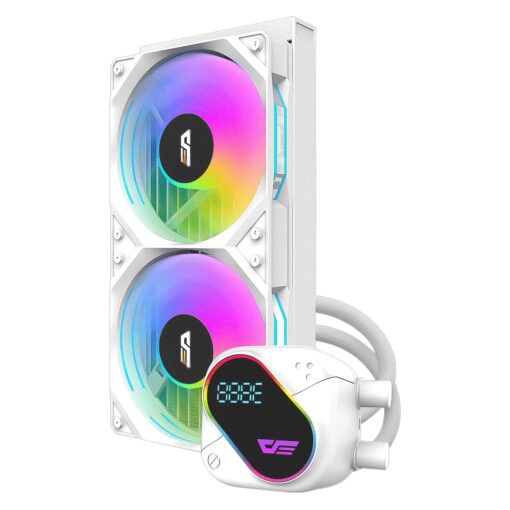 Alternative view of Water Cooler Cpu Darkflash De240 Explore White (c/display 2.88" Ips)