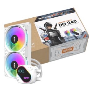Water Cooler Cpu Darkflash De240 Explore White (c/display 2.88" Ips) - Imagen 4