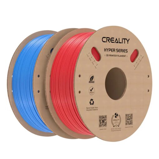 Filamento Creality Hyper-pla 2kg 1.75mm Para Impresora 3d - Rojo Y Gris