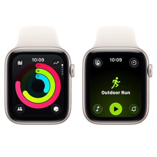 Alternative view of APPLE WATCH SE 3 GPS 44MM MEHJ4LW/A STARLIGHT SPORT BAND M/L *2025*