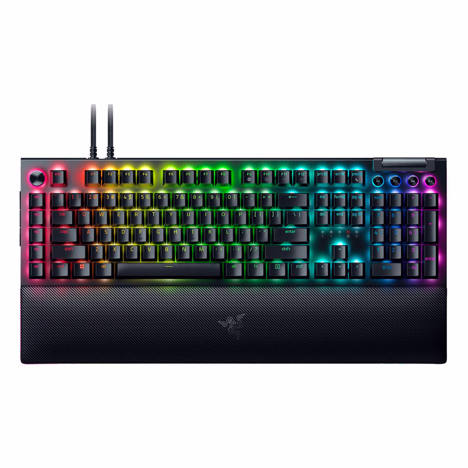 Teclado Razer Blackwidow V4 Pro Rz03-04680200-r3u1 Rgb Switch Green Usb Inglês - Negro