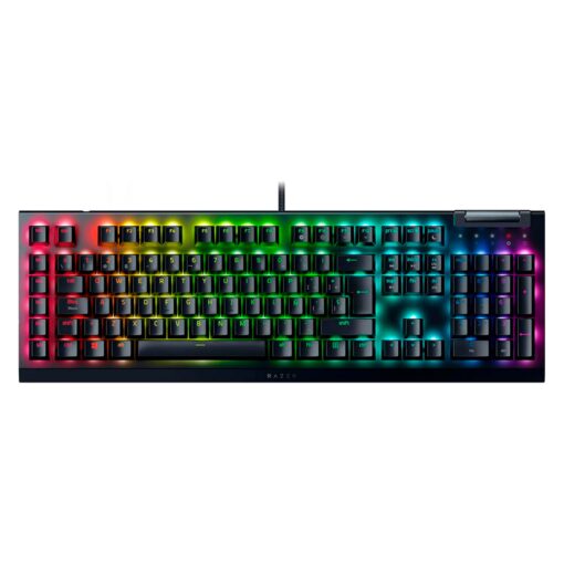 Teclado Gamer Razer Blackwidow V4 X RZ03-04702800-R311 RGB Switch Yellow - Negro