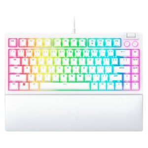 Teclado Gamer Razer Blackwidow V4 Rz03-05001700-r3m1 Rgb Layout 75% - Blanco