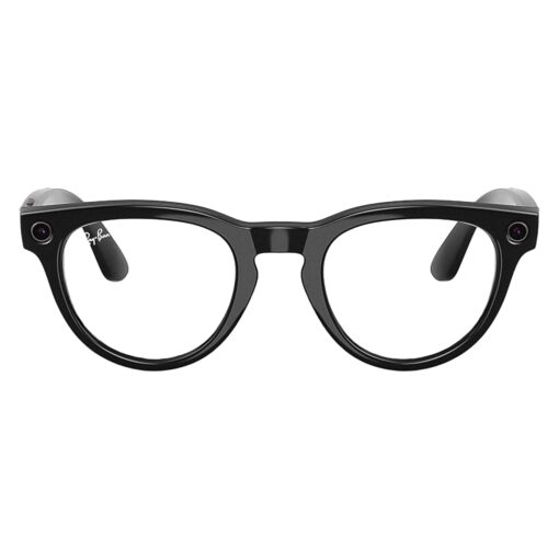Lentes De Sol Ray-ban Meta Headliner Rw4013 Wifi Meta Ia 32gb - Negro Y Transparente Safira