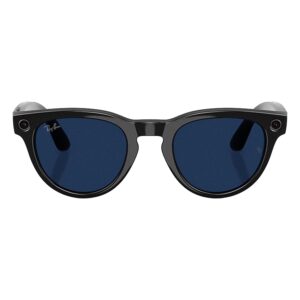Lentes De Sol Ray-ban Meta Headliner Rw4013 Wifi Meta Ia 32gb - Negro Y Transparente Safira - Imagen 2