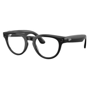 Lentes De Sol Ray-ban Meta Headliner Rw4013 Wifi Meta Ia 32gb - Negro Y Transparente Safira - Imagen 3