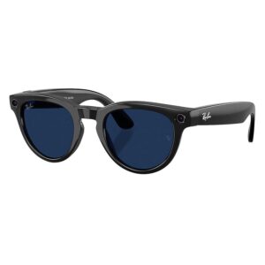 Lentes De Sol Ray-ban Meta Headliner Rw4013 Wifi Meta Ia 32gb - Negro Y Transparente Safira - Imagen 4