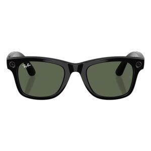 Anteojos De Sol Ray-Ban Meta Wayfarer RW4012 WiFi Meta IA 32GB - Negro Y Verde
