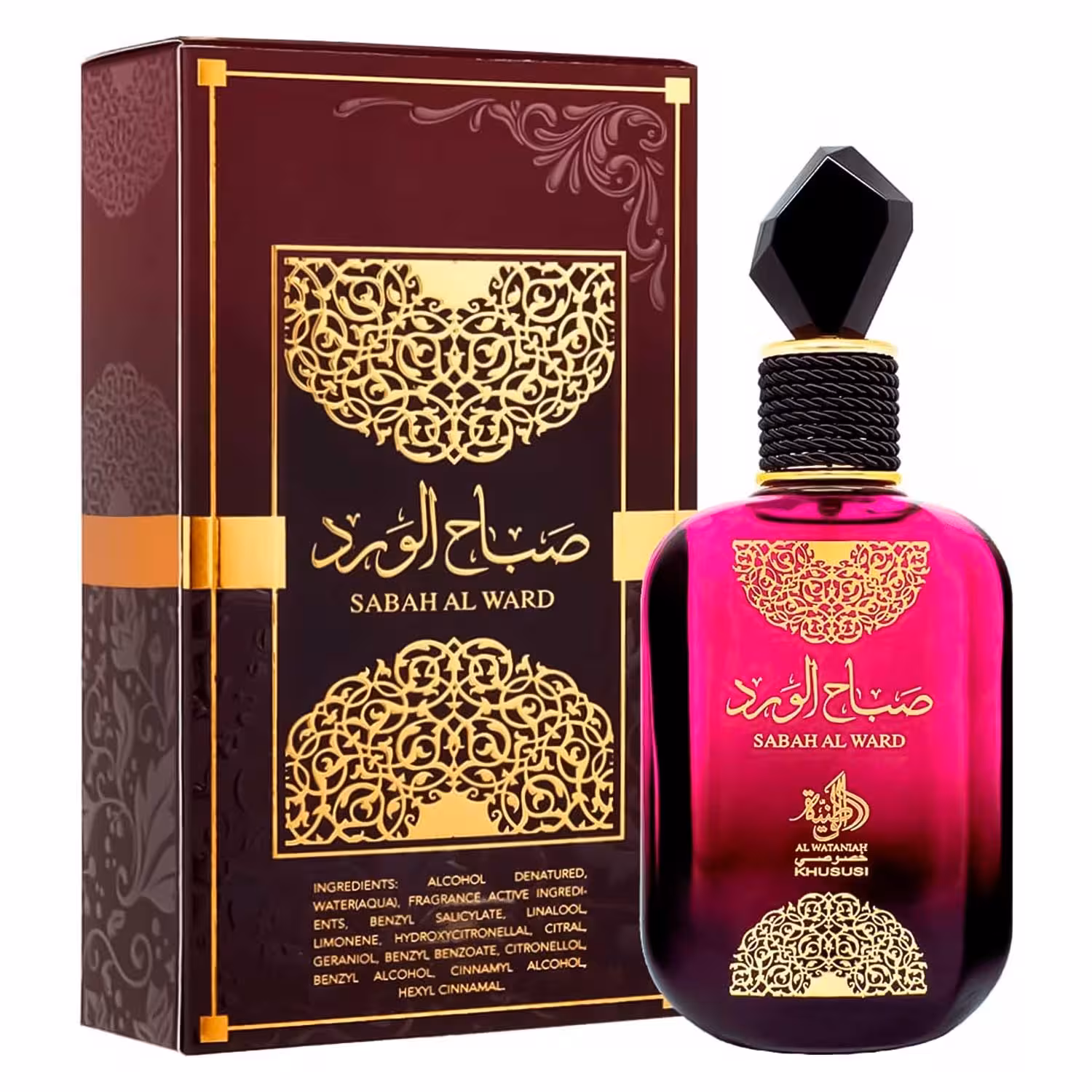 Perfume Al Wataniah Sabah Al Ward Eau De Parfum Feminino 100ml - (caja Dañada)