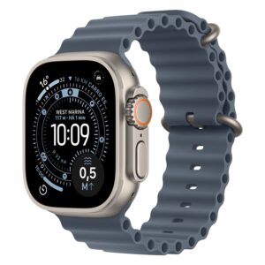 Apple Watch Ultra 3 MEWH4LW/A Celular + GPS Caja Titanio Natural 49mm - Océano Azul Áncora