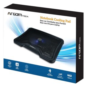 Cooler Para Notebook Argom Arg-cf-1584 Usb Led - Negro - Imagen 3