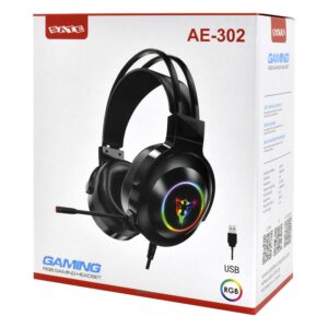 Headset Gamer Satellite Ae-302 Rgb Usb - Negro - Imagen 3