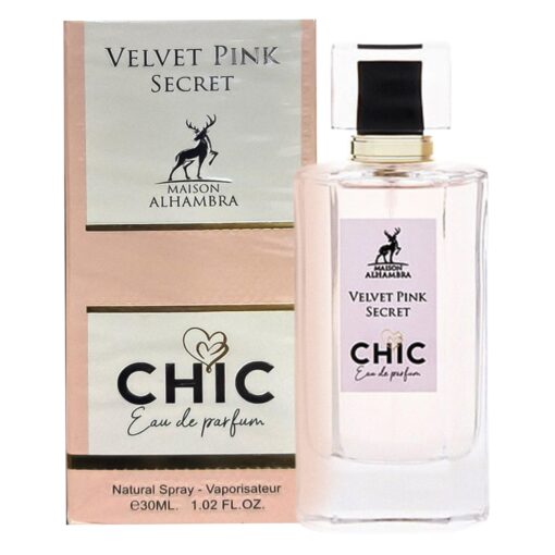 Perfume Maison Alhambra Chic Velvet Rosa Secret Eau De Parfum Femenino 30ml
