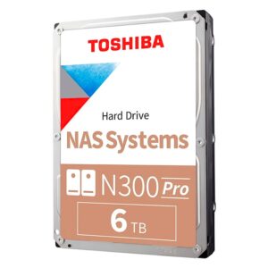 Hd Toshiba N300 Pro Nas 6tb 3.5" Sata 3 7200prm - Hdwg760xzstb