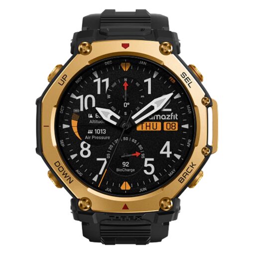 Smartwatch Amazfit T-rex 3 Pro A2444 48mm - Negro Y Dorado