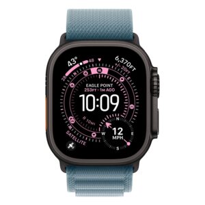 Apple Watch Ultra 3 Cel+gps 49mm Mf254lw/a Black W Blue Alpine Loop M - Imagen 2