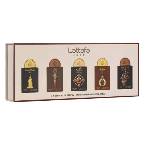 Kit Perfume Lattafa Pride Gift Set Box 04 Eau De Parfum Unisex 5x20ml