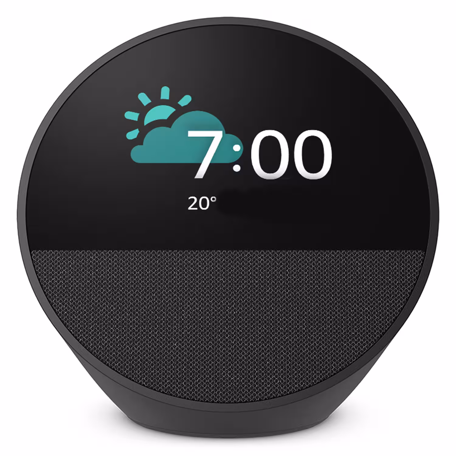 Alternative view of Amazon Echo Spot 2024 Alexa Smart Alarm Clock - Negro (caja Dañada)